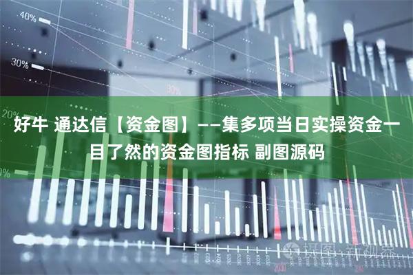 好牛 通达信【资金图】——集多项当日实操资金一目了然的资金图指标 副图源码